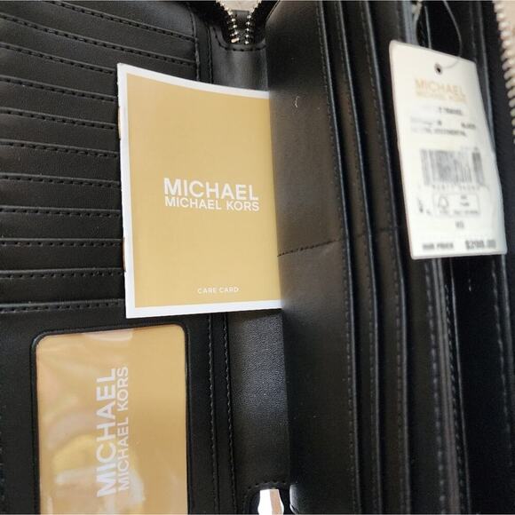 MICHEAL KORS MONEDERO BLACK WALLET 8.5 X 4 - Picture 5 of 7